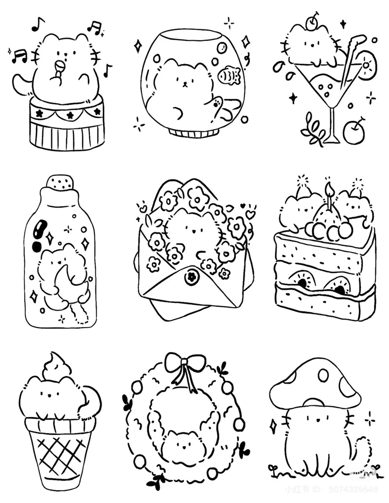 Thỏa sức sáng tạo với hình tô màu đồ ăn cute