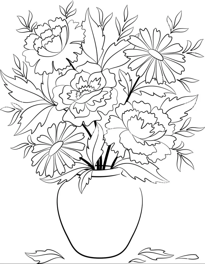 Tô màu bình hoa là gì 