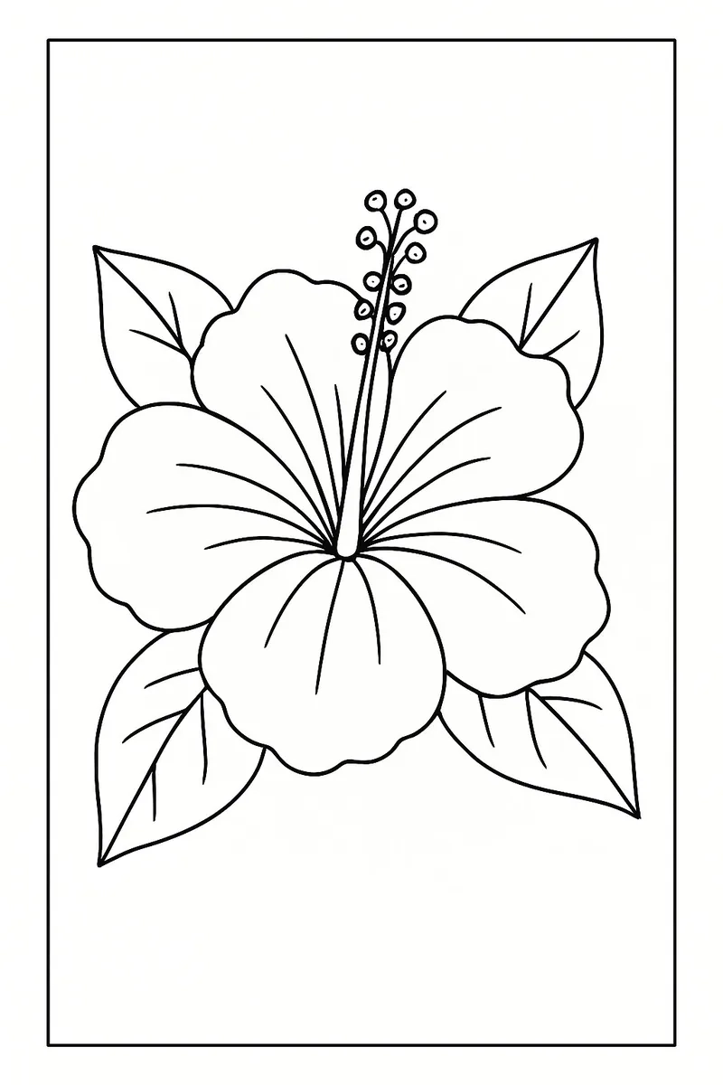 Vẽ sinh động với hình vẽ bông hoa 5 cánh