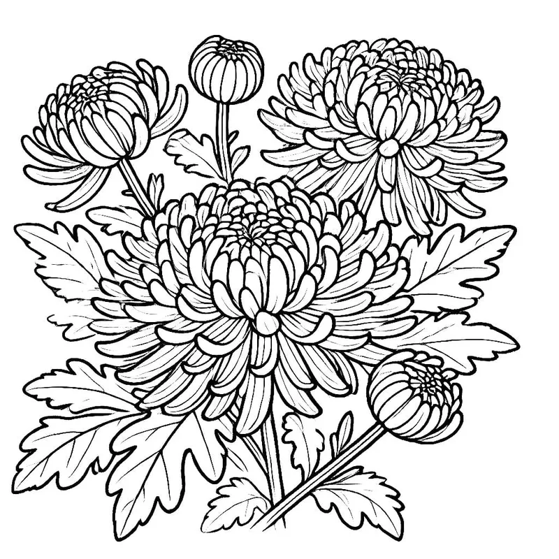 Bé yêu vui chơi cùng tô màu hoa cúc cho bé