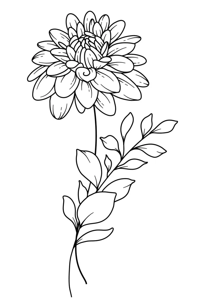 Thưởng thức sáng tạo với tô màu hoa cúc nghệ thuật