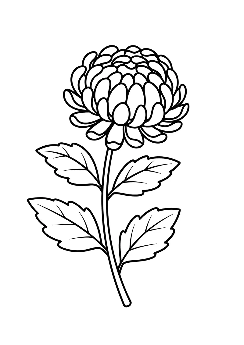 Tải ngay tải tranh tô màu hoa cúc cho bé vui