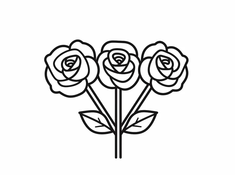 Hướng dẫn tô màu hoa hồng dễ thương cho bé