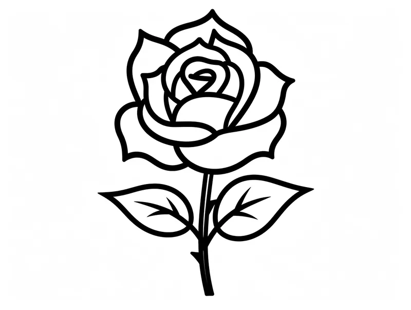 Nhanh tay tô màu hoa hồng tải về miễn phí