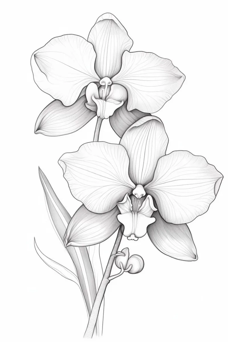 Bé sáng tạo vui chơi với tô màu hoa lan cho bé