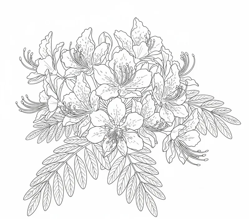 Thử ngay tô màu hoa phượng đơn giản cho bé