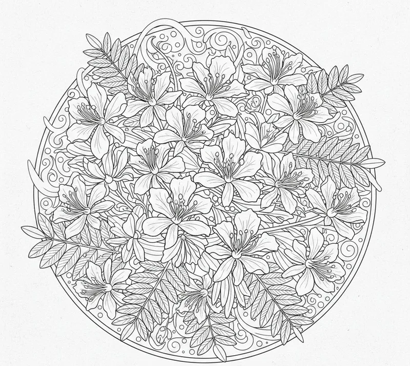 Bé mê mẩn tô màu hoa phượng thiếu nhi sáng tạo