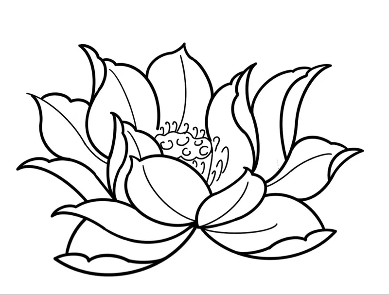 Học tập vui nhộn với tô màu hoa sen cho bé