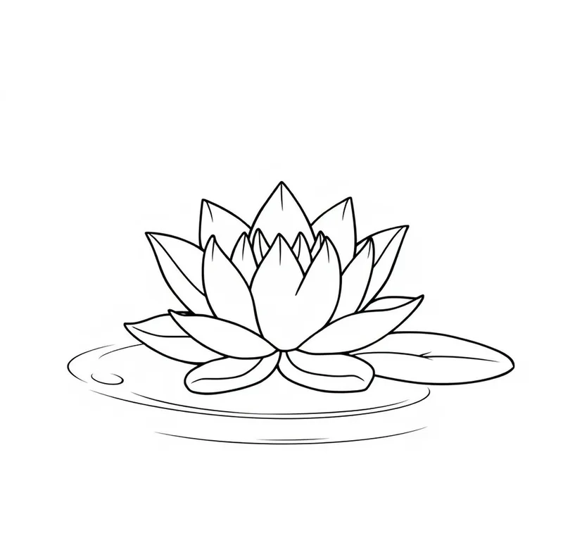Thử thách màu sắc với tô màu hoa sen cách điệu