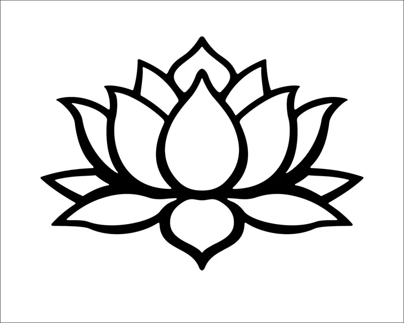 Bé dễ học với tô màu hoa sen đơn giản cho bé