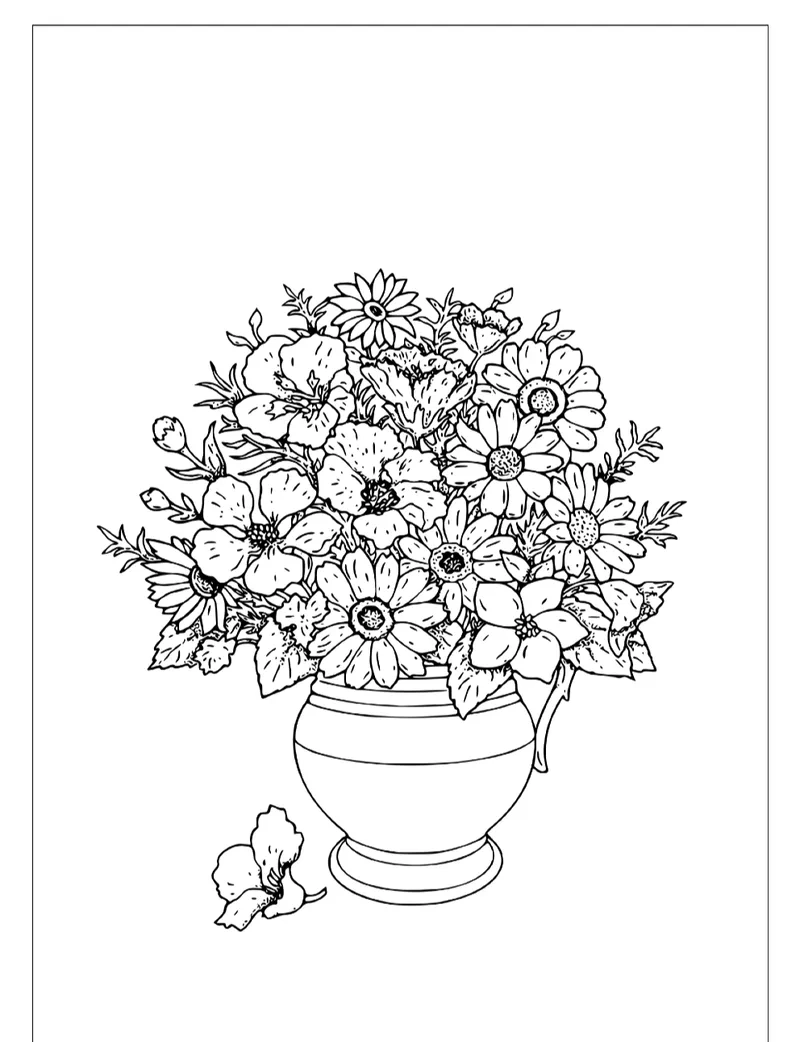 Tải nhanh tô màu lọ hoa pdf miễn phí