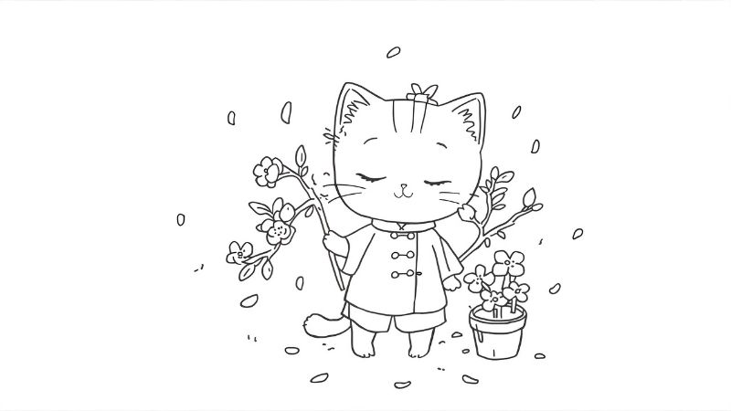 Bức tranh vẽ mùa xuân quê em bình yên và ấm áp