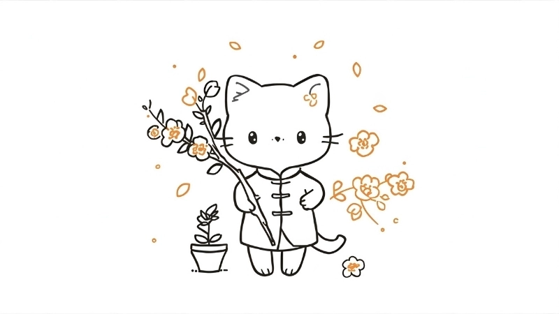 Tải hình ảnh mùa xuân chưa tô màu sắc nét nhất cập nhật 2026