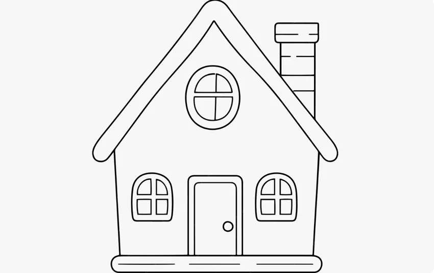 Khám phá tô màu ngôi nhà đơn giản cho bé thêm sáng tạo và vui nhộn