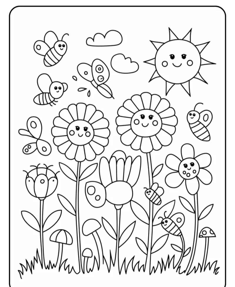 Khám phá sắc màu với tô màu vườn hoa đẹp