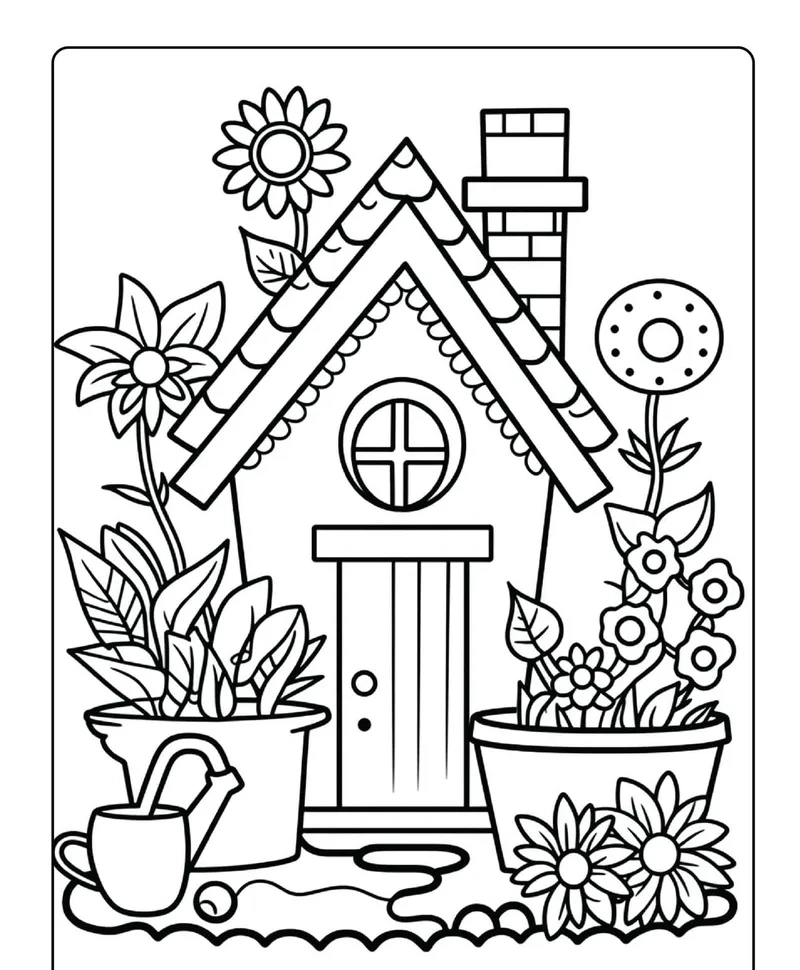 Khám phá miễn phí tô màu vườn hoa free