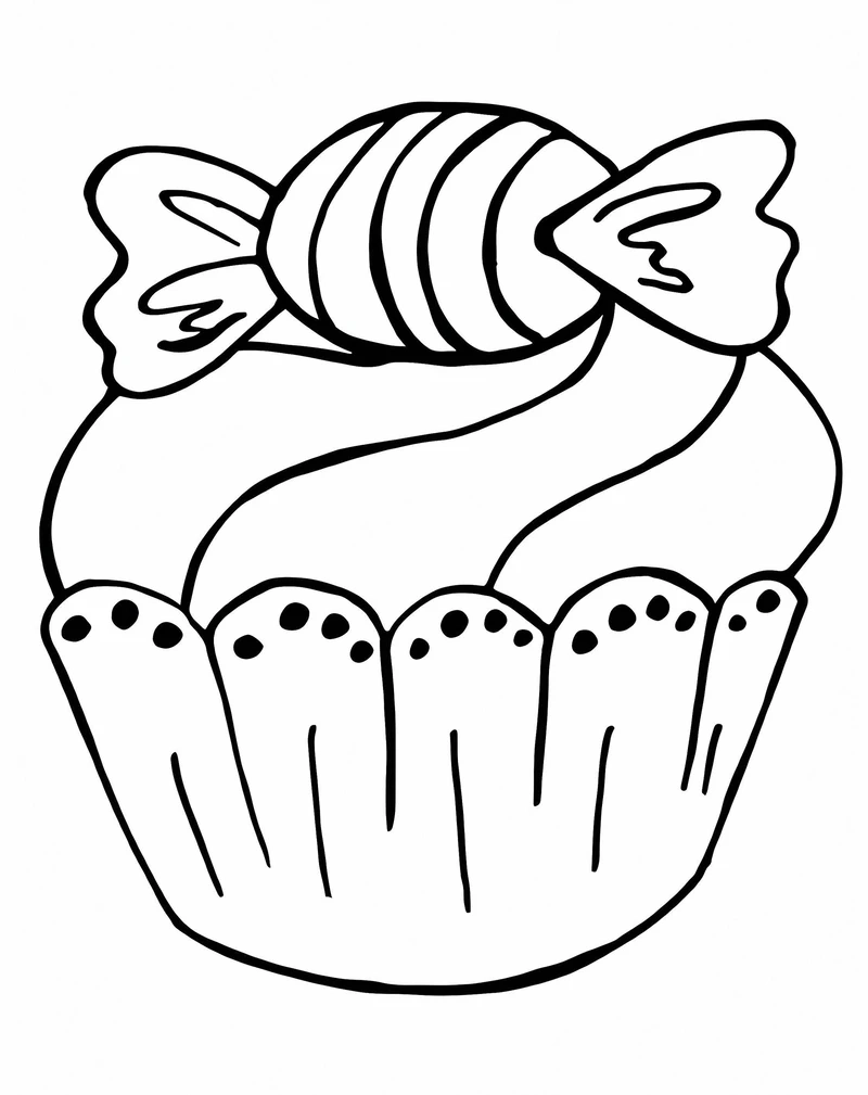 Sáng tạo vui vẻ cùng tranh tô màu cupcake