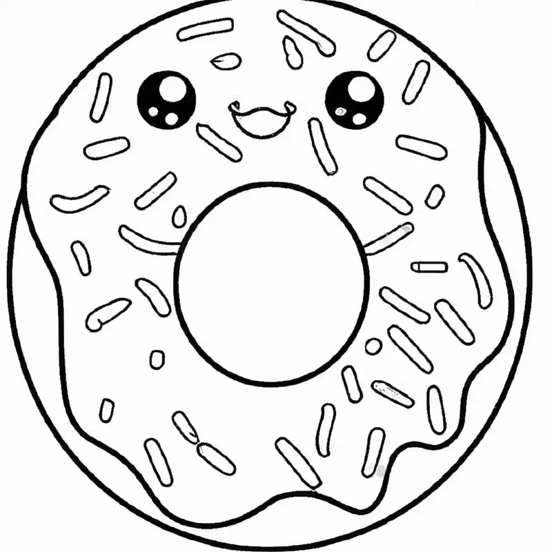 Tranh tô màu bánh donut là gì?