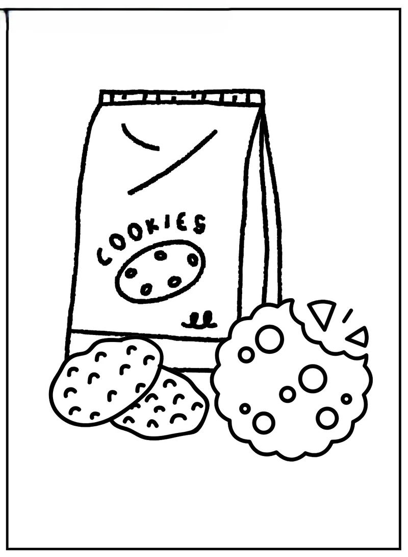 Bé tô siêu nhanh với tranh tô màu bánh quy đơn giản dễ in