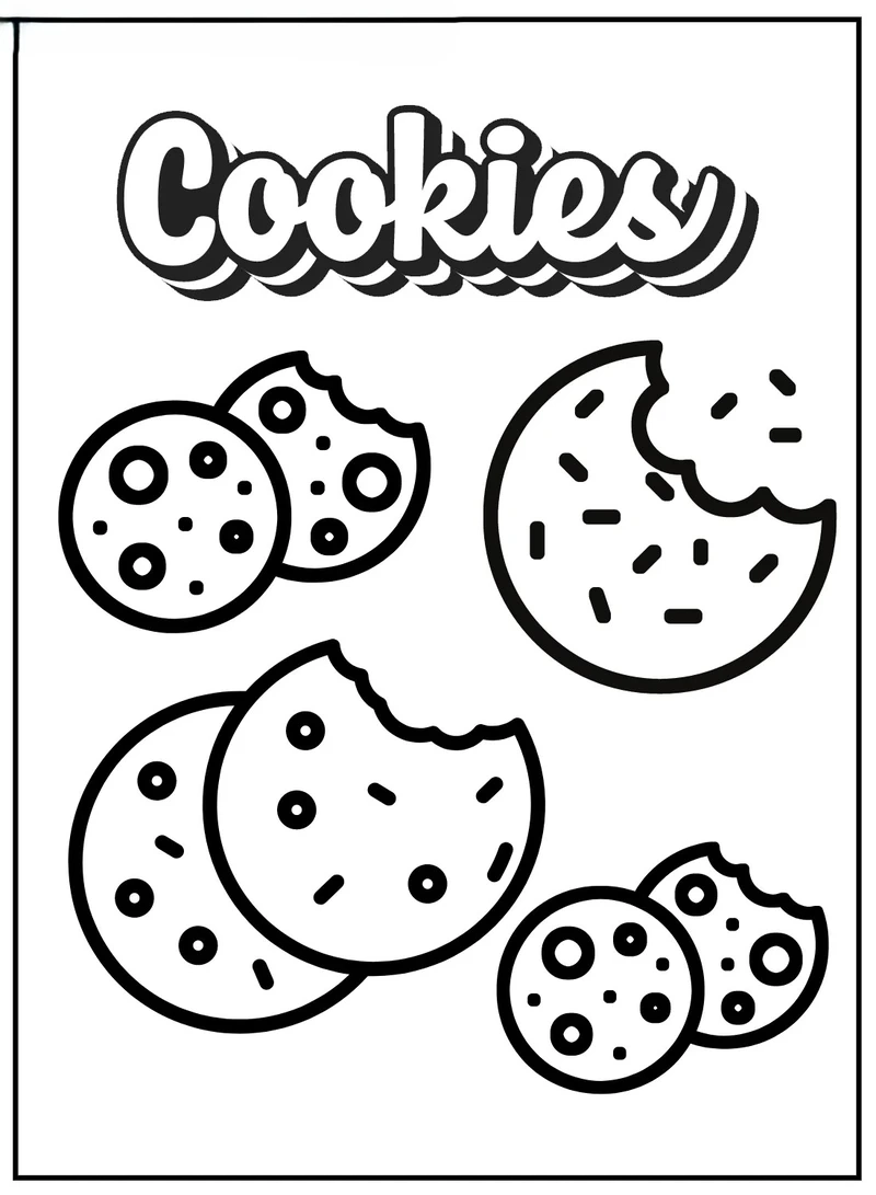 Thỏa sức sáng tạo cùng tranh tô màu bánh quy socola ngọt ngào