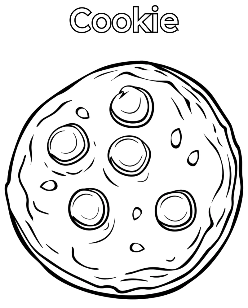 Bộ ảnh đáng yêu tranh tô màu bánh quy mini siêu dễ in