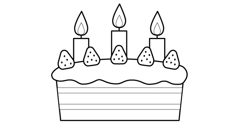 Bé thỏa sức sáng tạo với tranh tô màu bánh sinh nhật cho bé