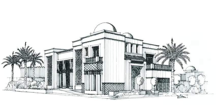 Vui tô tranh tô màu biệt thự hai tầng ấn tượng