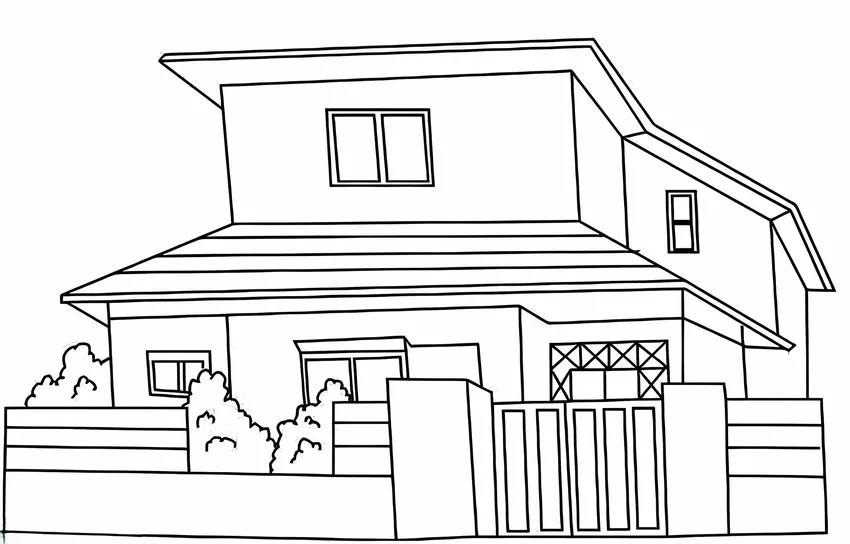 Tạo niềm vui với tranh tô màu biệt thự mini xinh