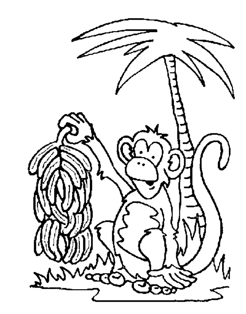 Bộ sưu tập tranh tô màu cây chuối