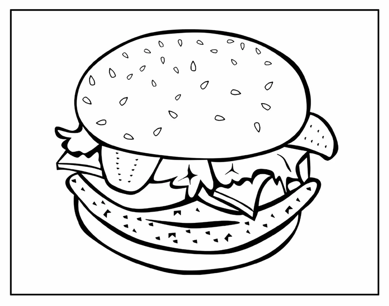 Bé vừa học vừa chơi với hình tô màu đồ ăn