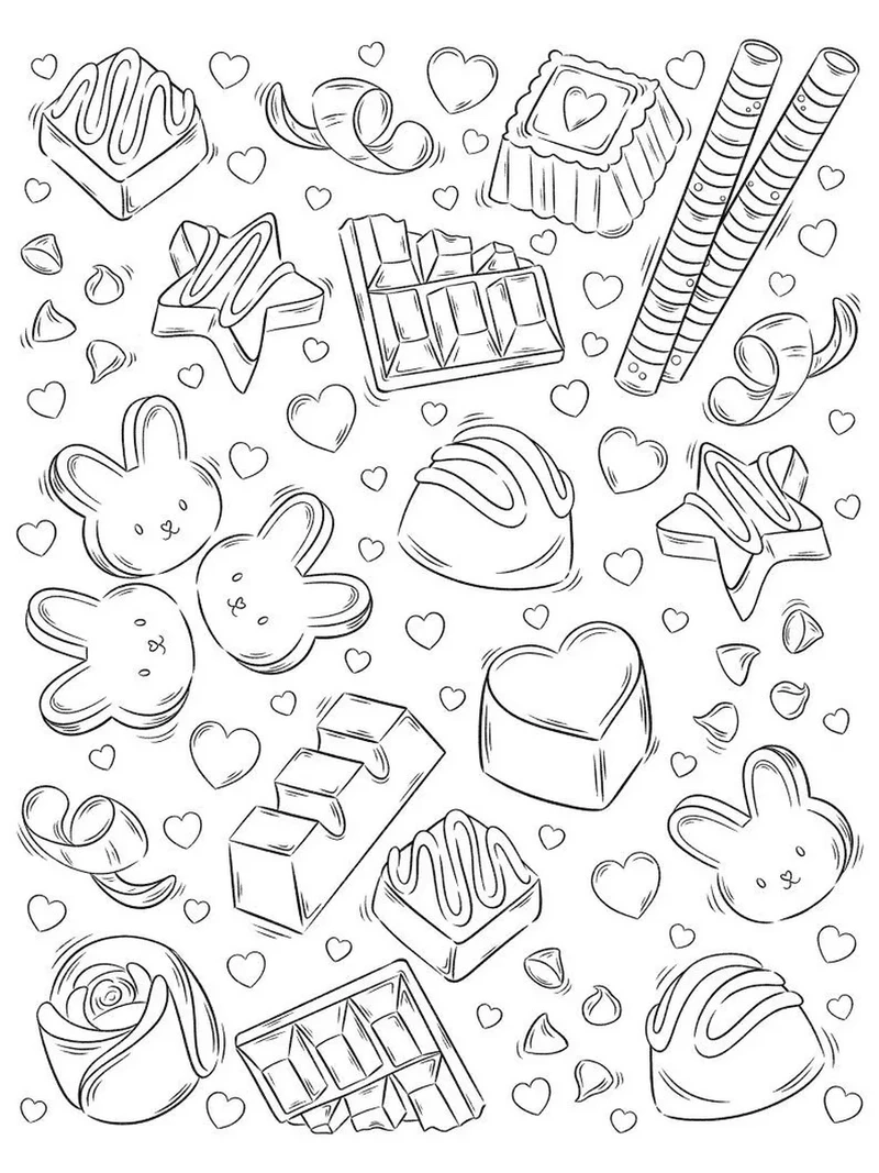 Tranh tô màu đồ ăn vặt là gì?