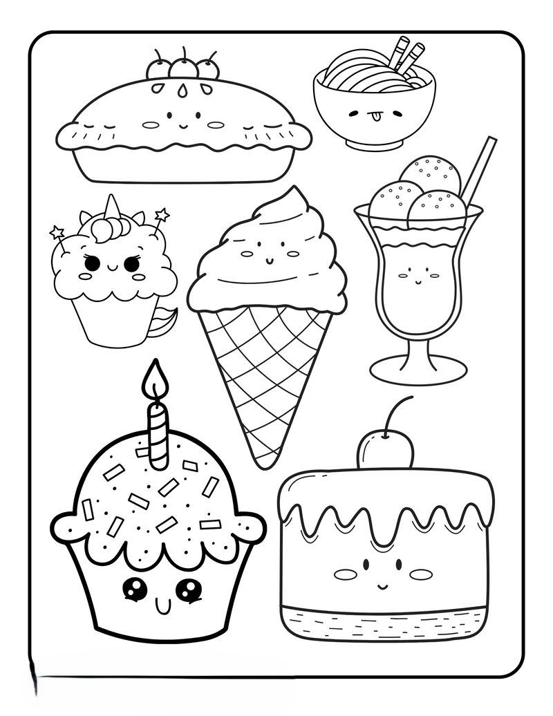 Sáng tạo vui nhộn cùng tranh tô màu món ăn