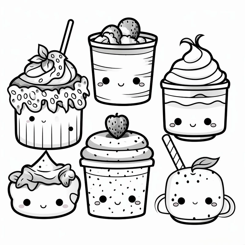 Thỏa sức sáng tạo với tranh tô màu đồ ăn đẹp mắt