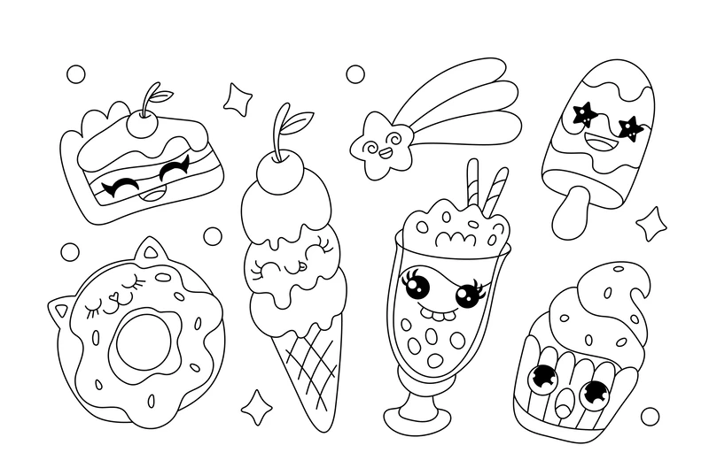 Bé vui học sáng tạo với tranh tô màu fast food mỗi ngày