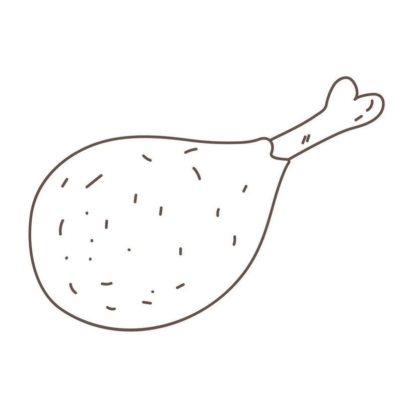 Bé thỏa sức tô tranh tô màu gà rán đơn giản