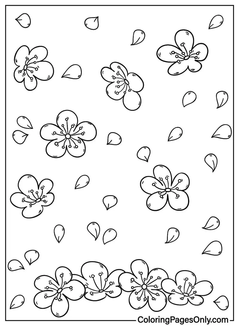 Trải nghiệm tuyệt vời với tranh tô màu hoa đào đẹp nhất