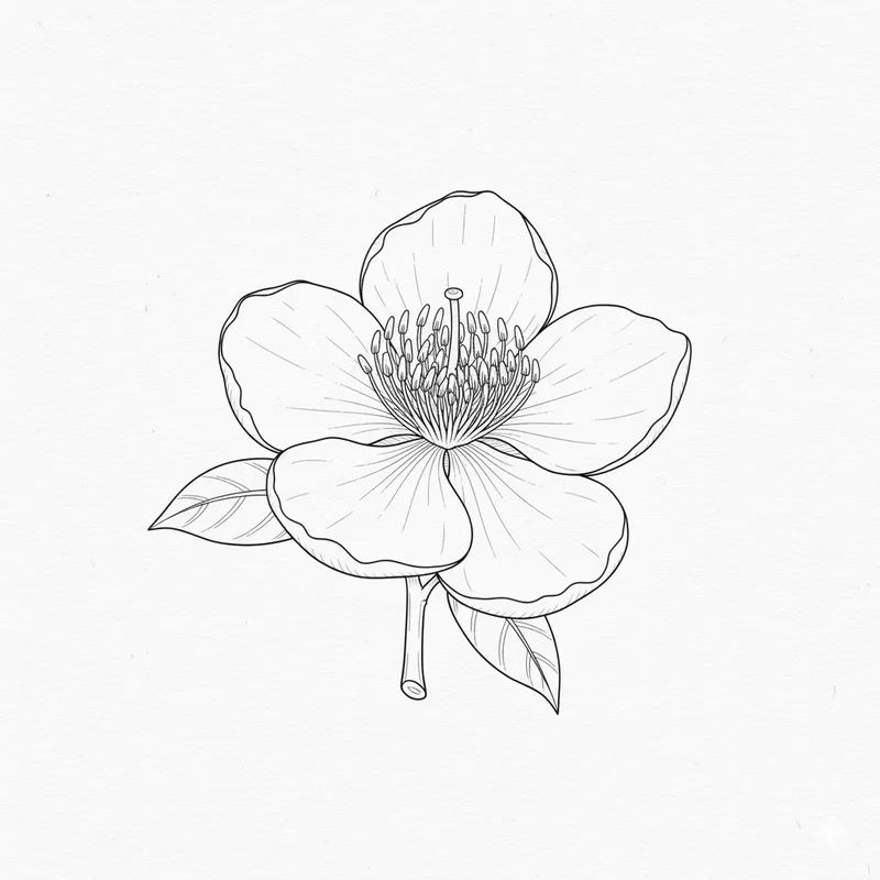 Rực rỡ Tết với tranh tô màu hoa mai tết tuyệt đẹp