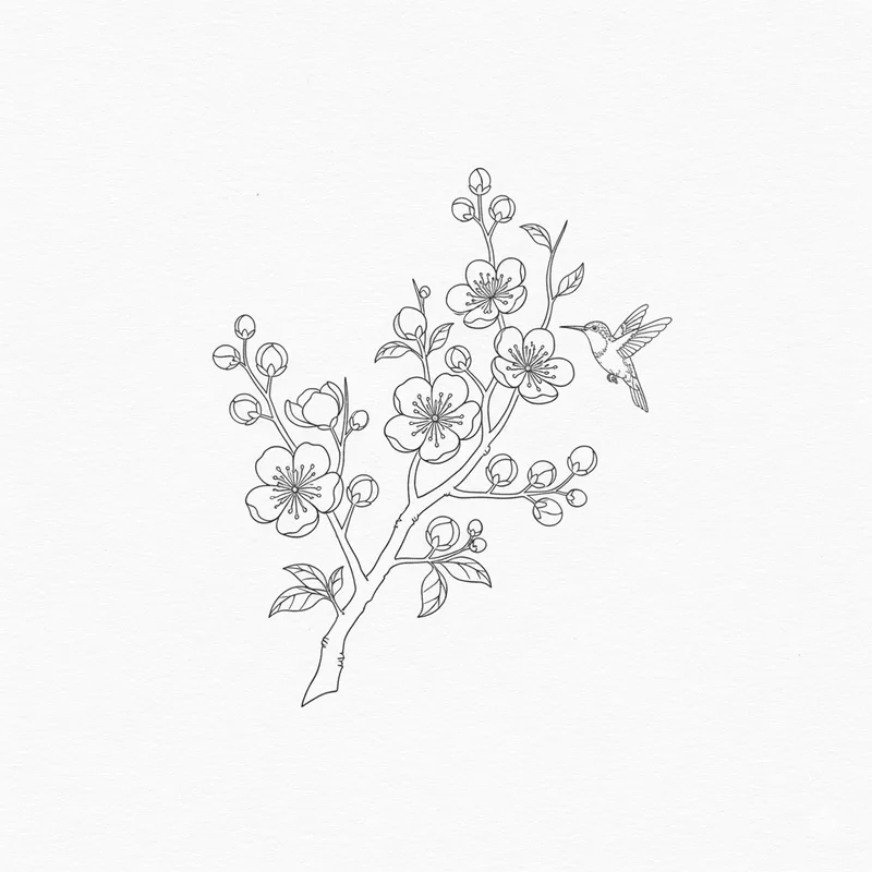 Vẽ rực rỡ với tranh tô màu hoa mai lớn tại nhà