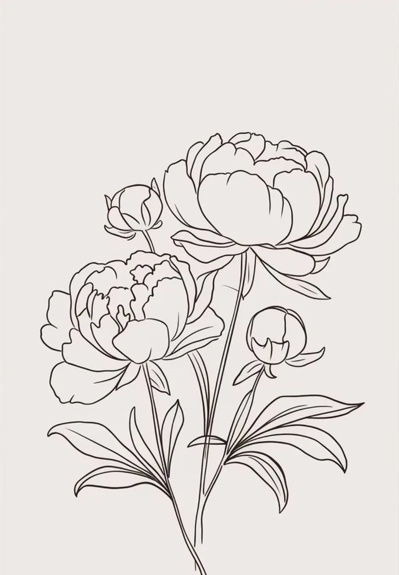 Học cách vẽ với hướng dẫn tô màu hoa mẫu đơn