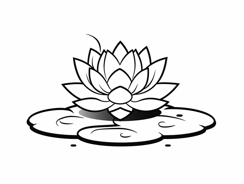 Tập tô màu hoa sen khéo léo