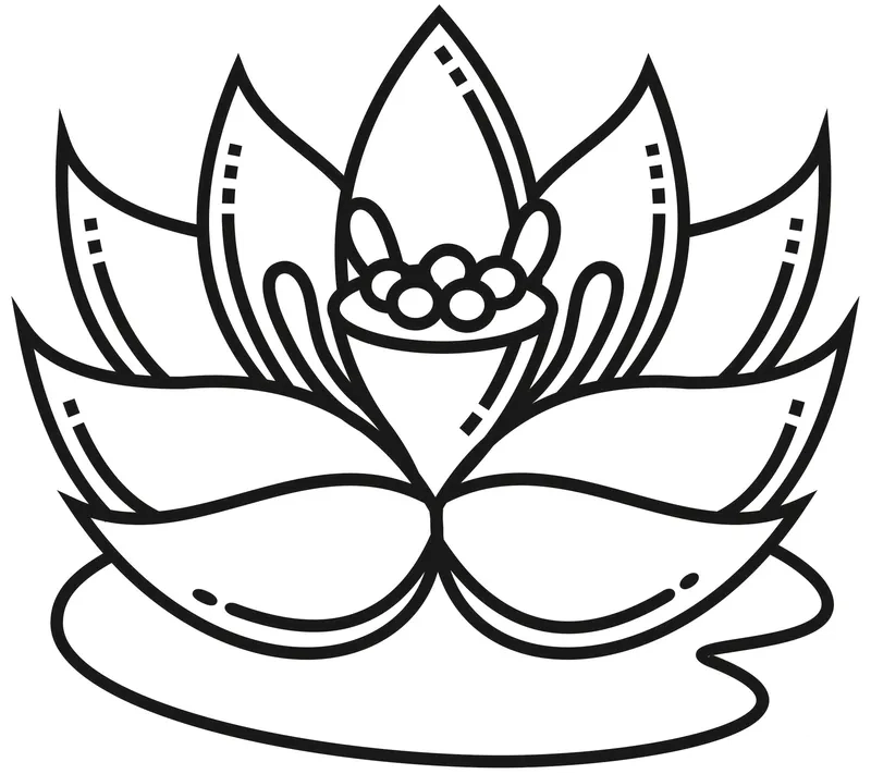 Tranh tô màu chủ đề hoa thanh thoát