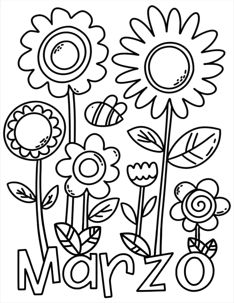 Bé sáng tạo với tranh tô màu hoa tặng mẹ thiếu nhi