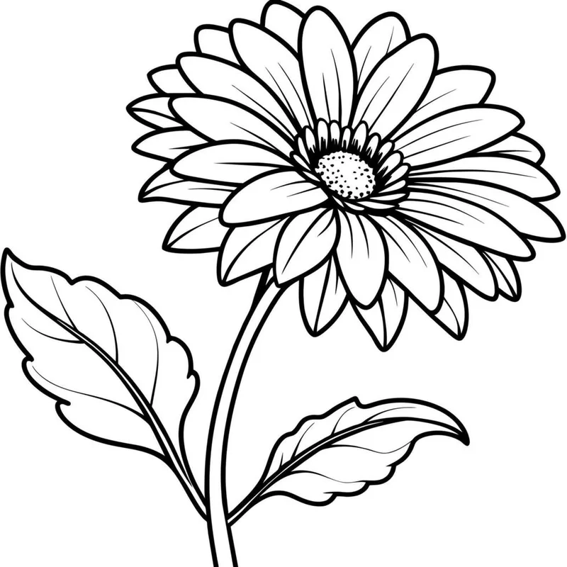 Bé học tập với bé vẽ hoa tặng mẹ tô màu