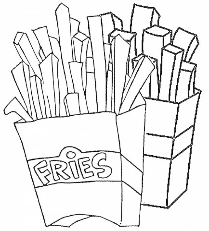 Tranh tô màu khoai tây chiên là gì?