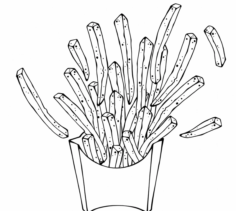 Thỏa sức sáng tạo với tranh tô màu fast food