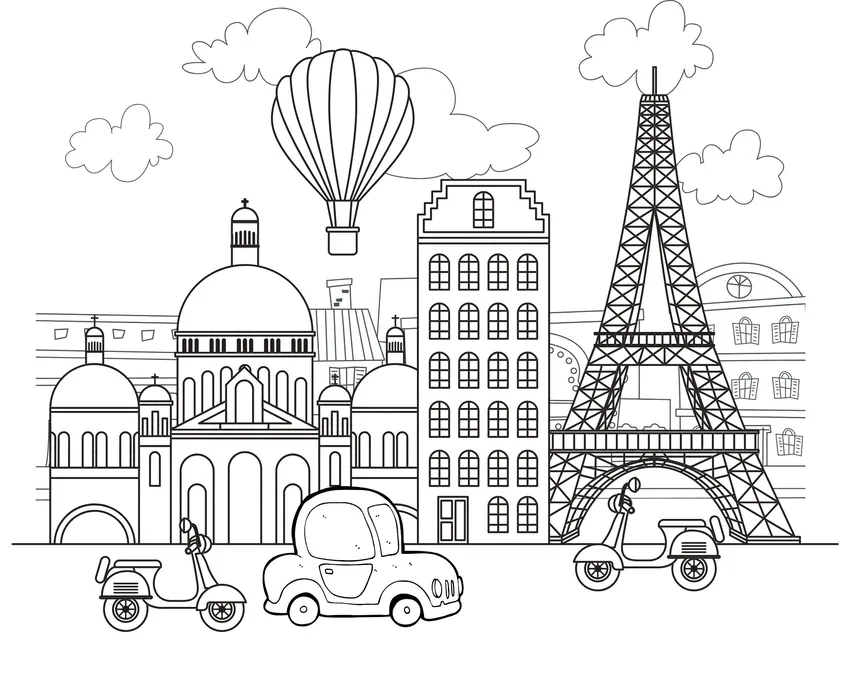 Sáng tạo với tranh tô màu chung cư hiện đại và tiện nghi