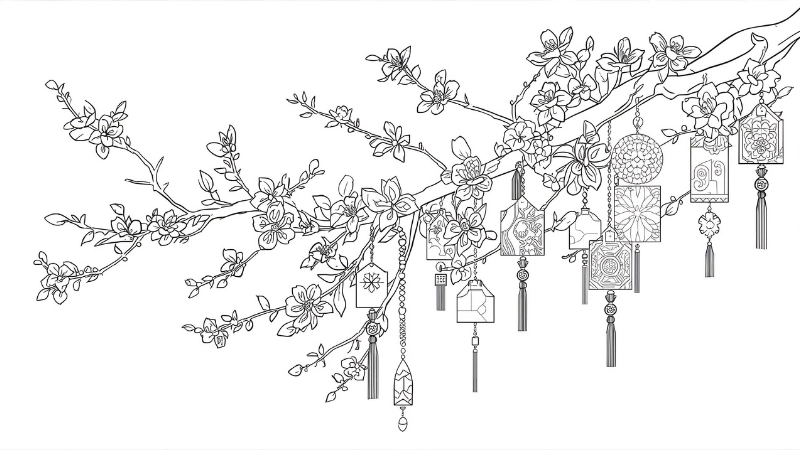 File in hình bao lì xì cho bé tô màu tại nhà dịp tết