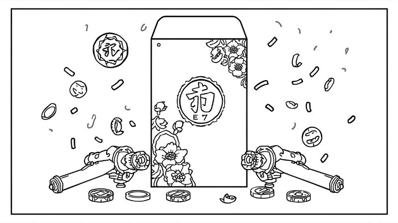 Tuyển tập tranh vẽ bao lì xì đẹp nhất phong cách chibi