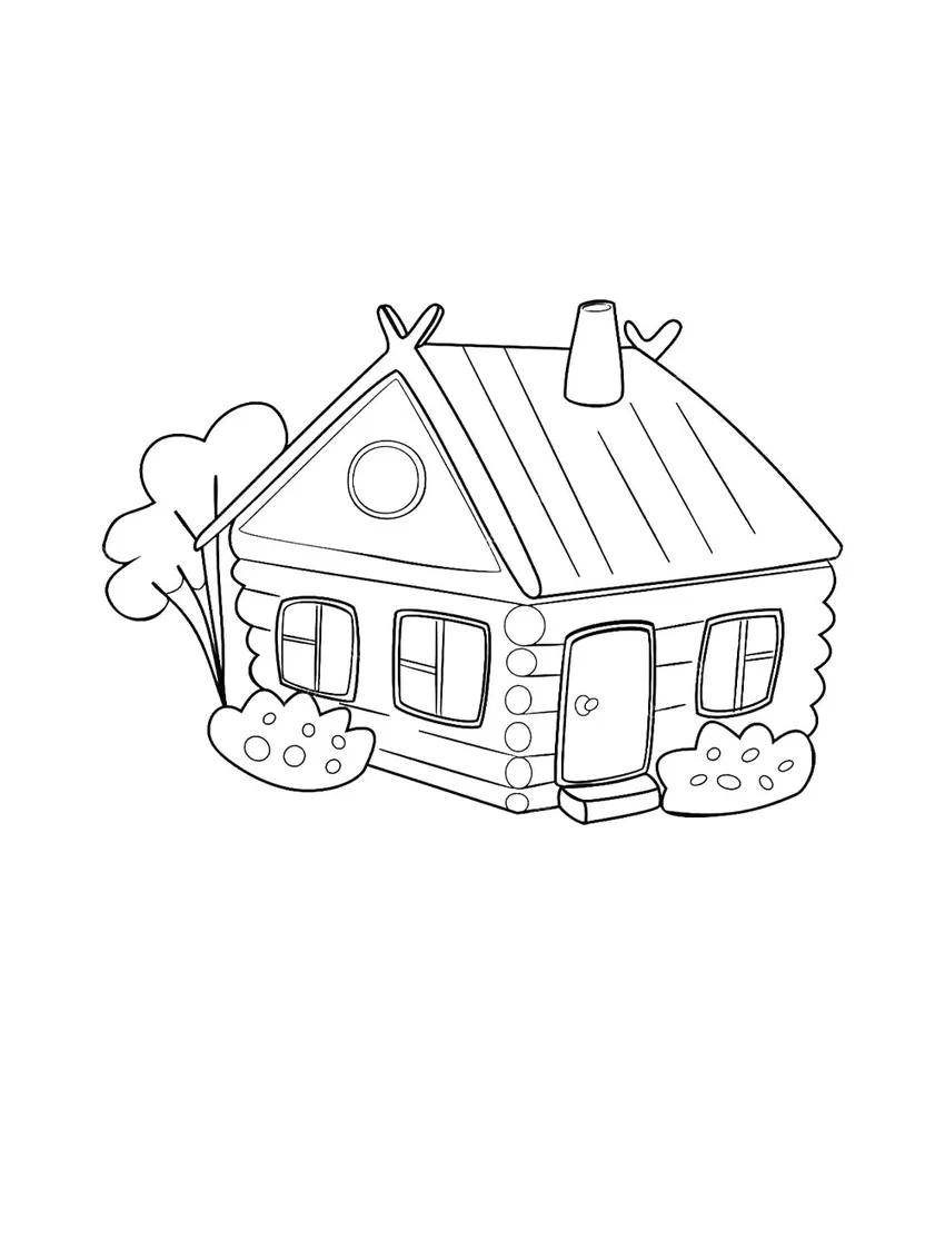 Tô màu tranh tô màu nhà cổ mái ngói đậm nét truyền thống Việt Nam