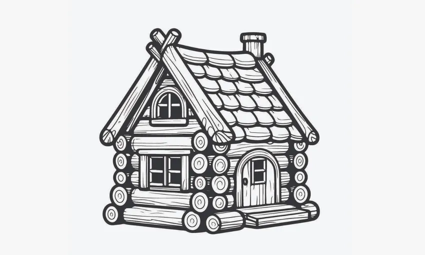 Bé khám phá tranh tô màu ngôi nhà xưa độc đáo và sinh động